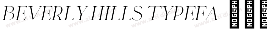 beverly hills typefa字体转换